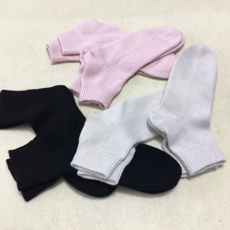 Pure Cashmere Socks Pink Fingerless Winter Warm Socks